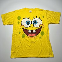 Vintage Y2k Spongebob Squarepants Graphic TV Show Promo T Shirt Adult Me... - $14.68