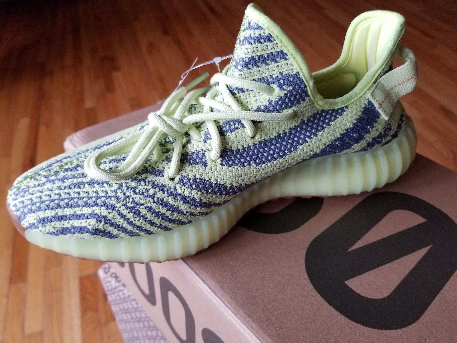 ADIDAS YEEZY BOOST 350 V2 SEMI FROZEN YELLOW SPLY-350 BRAND NEW IN BOX ...