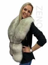 Natural Fox Fur Collar 47' (120cm) Saga Furs Shawl Tails / Wristbands / Headband image 4