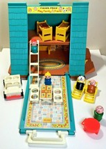 1975 Fisher Price A Frame House Set 990 Little People Play Family Complete Vtg - $165.00