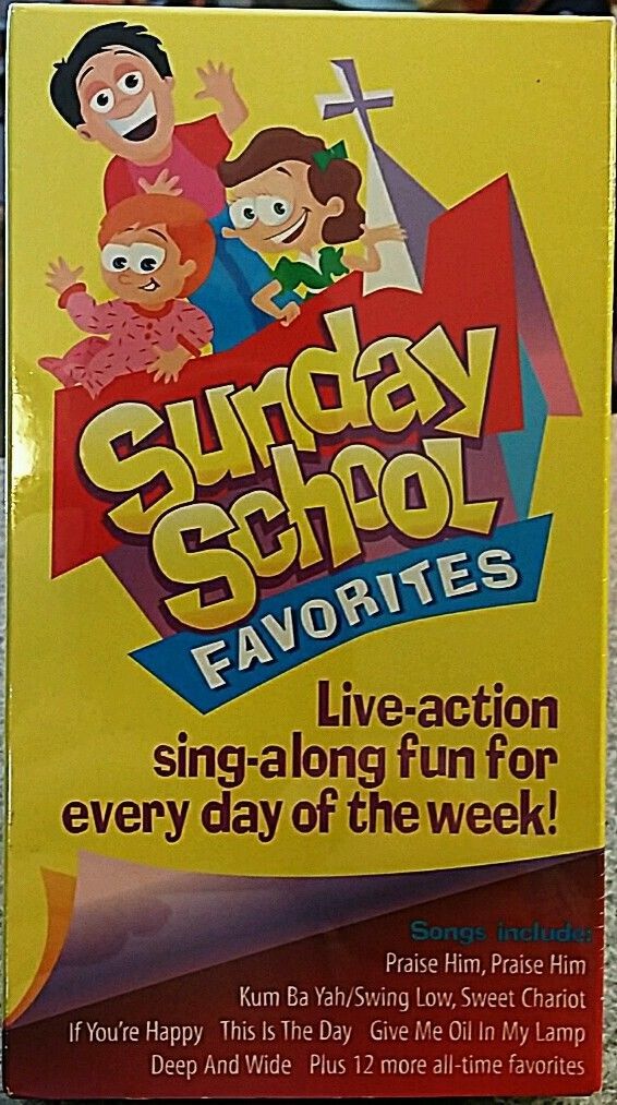 NEW Sunday School Favorites VHS LiveAction Singalong Fun for every