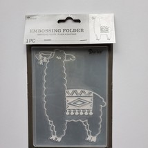 Llama Embossing Folder.  Darice CLEARANCE/Free with purchase image 2