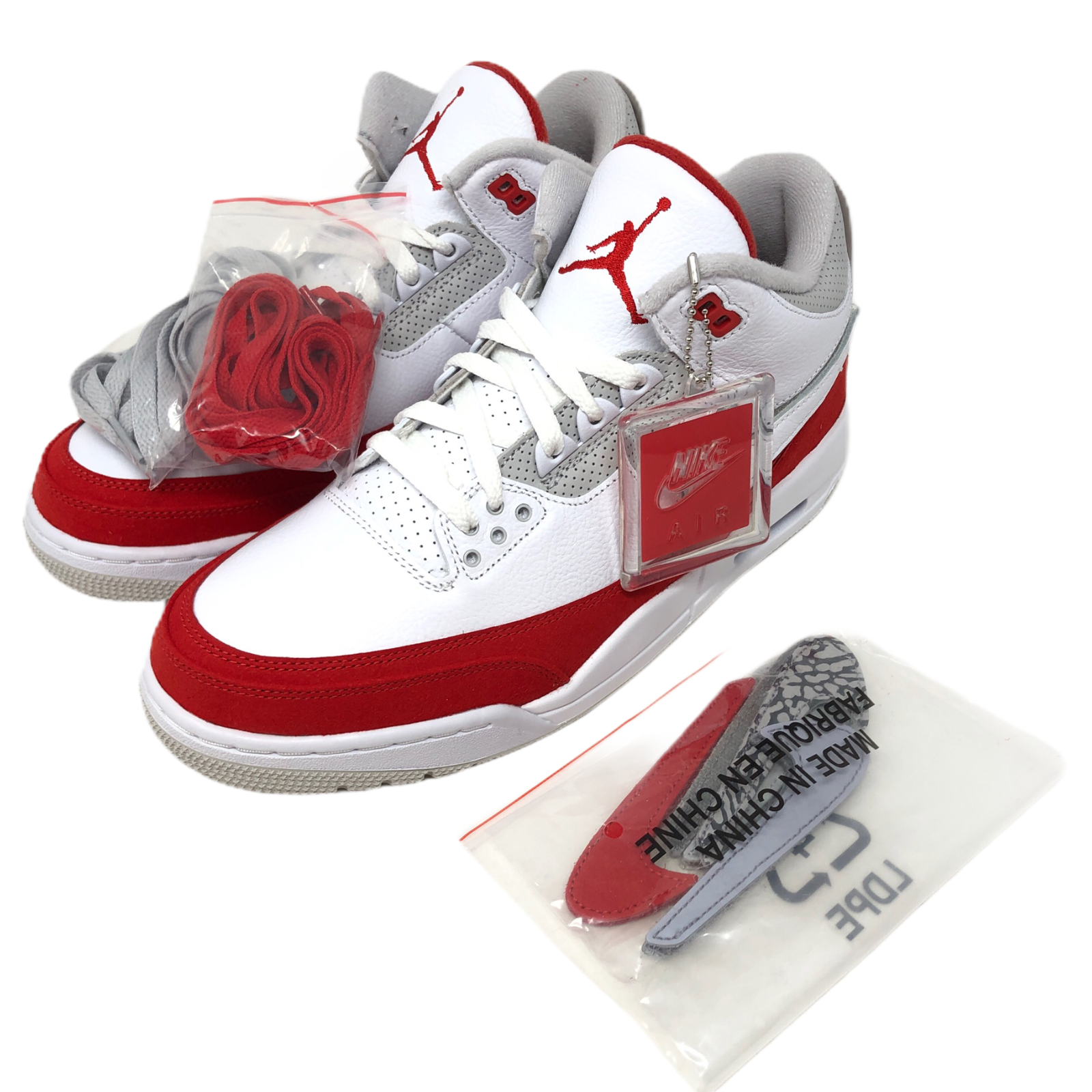 Nike Air Jordan 3 Retro Tinker SP White/Red Mens Basketball Shoes CJ0939 101 NEW - Athletic