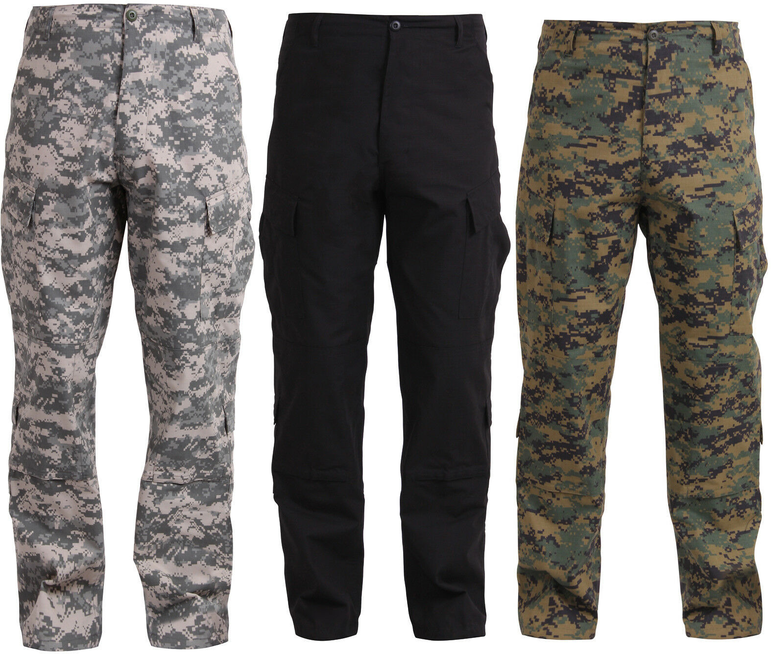 Tactical ACU Pants, Army Combat Uniform Ripstop Milspec Military Cargo ...
