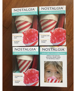 NIB 4 packs Nostalgia 20 Snow Cone Cups and 20 Spoon Straws each pack - ... - $28.88