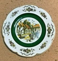 ENGLISH STAFFORDSHIRE- WOOD AND SONS ASCOT (VILLAGE) SERVICE PLATE CHARGER - $12.45