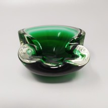 1960s Gorgeous Green Bowl or Catch-All By Flavio Poli for Seguso in Murano Glass - $290.00