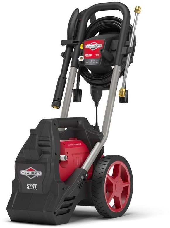 Electric Pressure Washer 2200 PSI 3 Spray Tips Chemical/Detergent