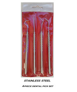 DOG CAT PET 4 STAINLESS STEEL DENTAL Tool Pick SET Scaler Teeth Cleaning... - $17.99