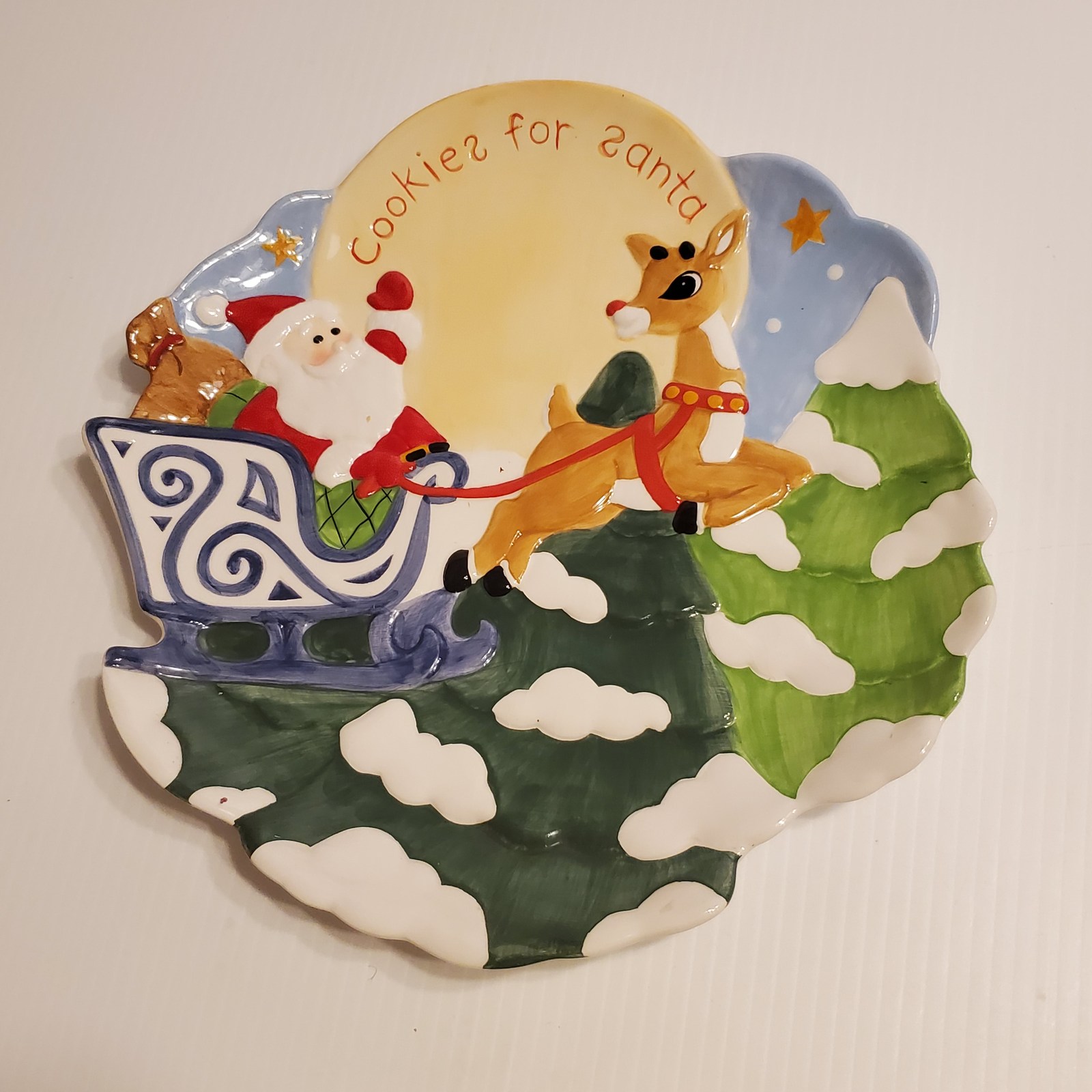 lenox christmas cookie plate