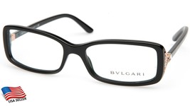 New Bvlgari 4064-B 501 Black Eyeglasses Frame 54-16-135mm B31mm Italy - $156.80