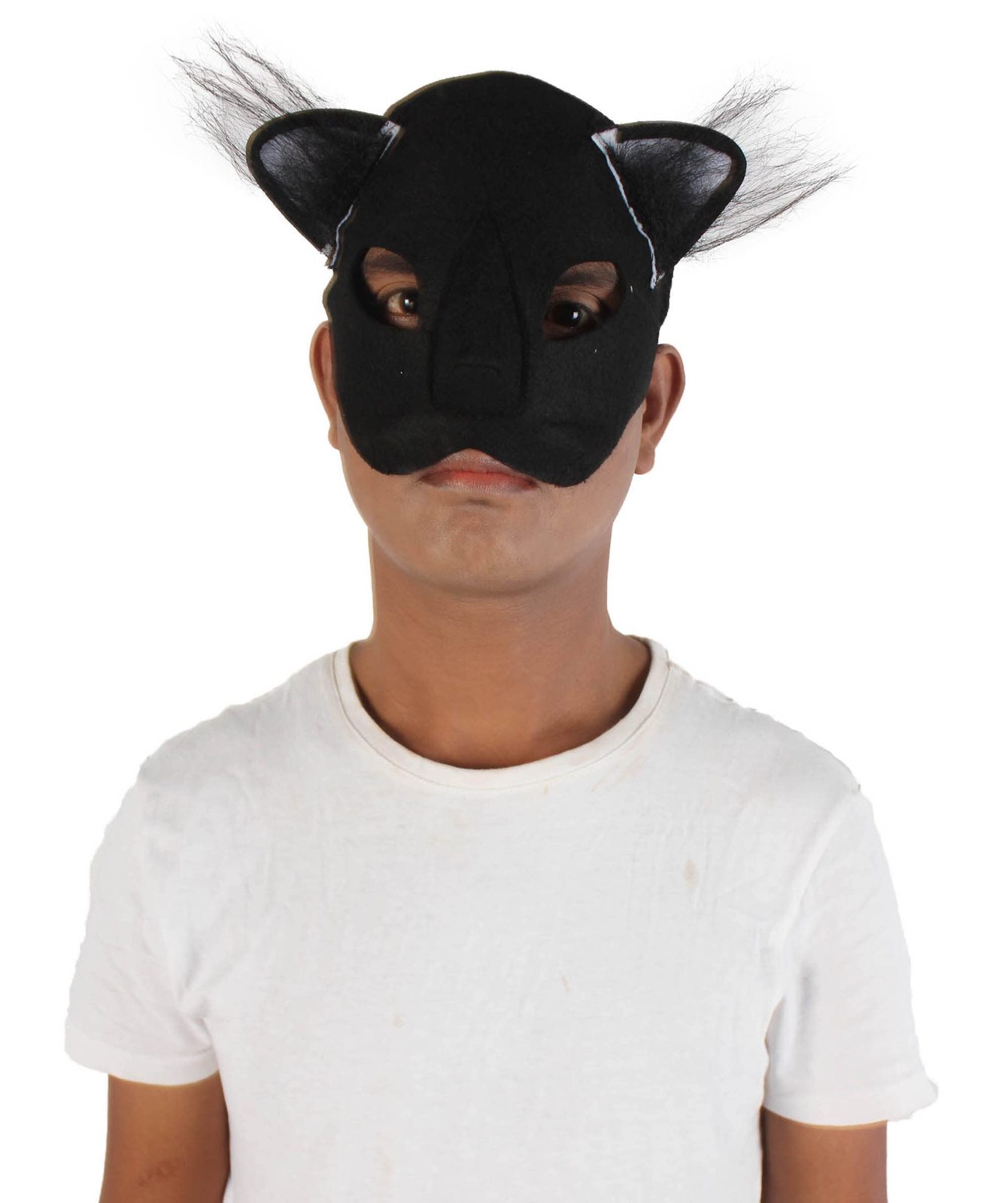 Adult Unisex Black Cat Mask Costume Accessory HA-028