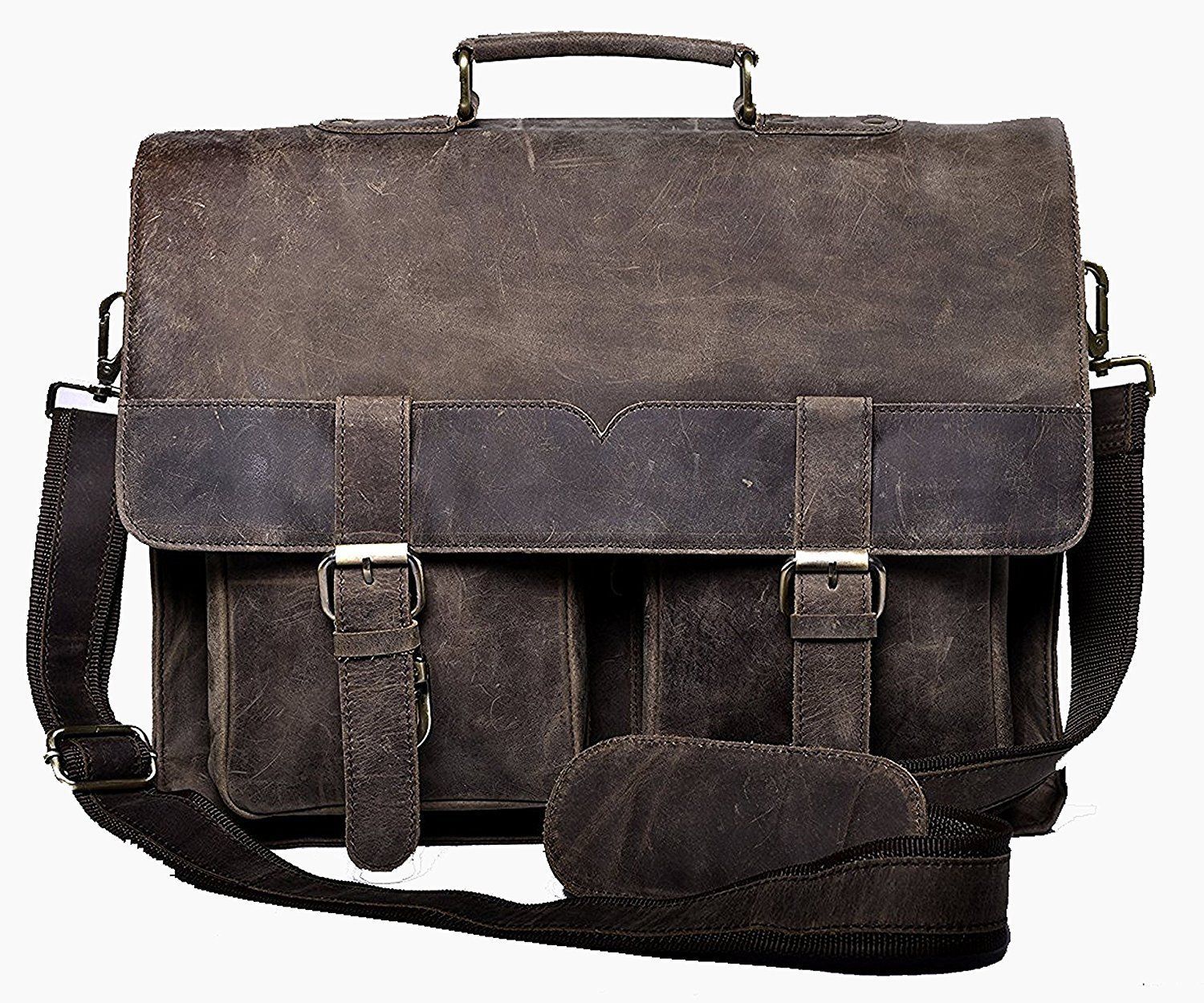 Buffalo Leather Messenger Bag Men Women - Bags & Backpacks