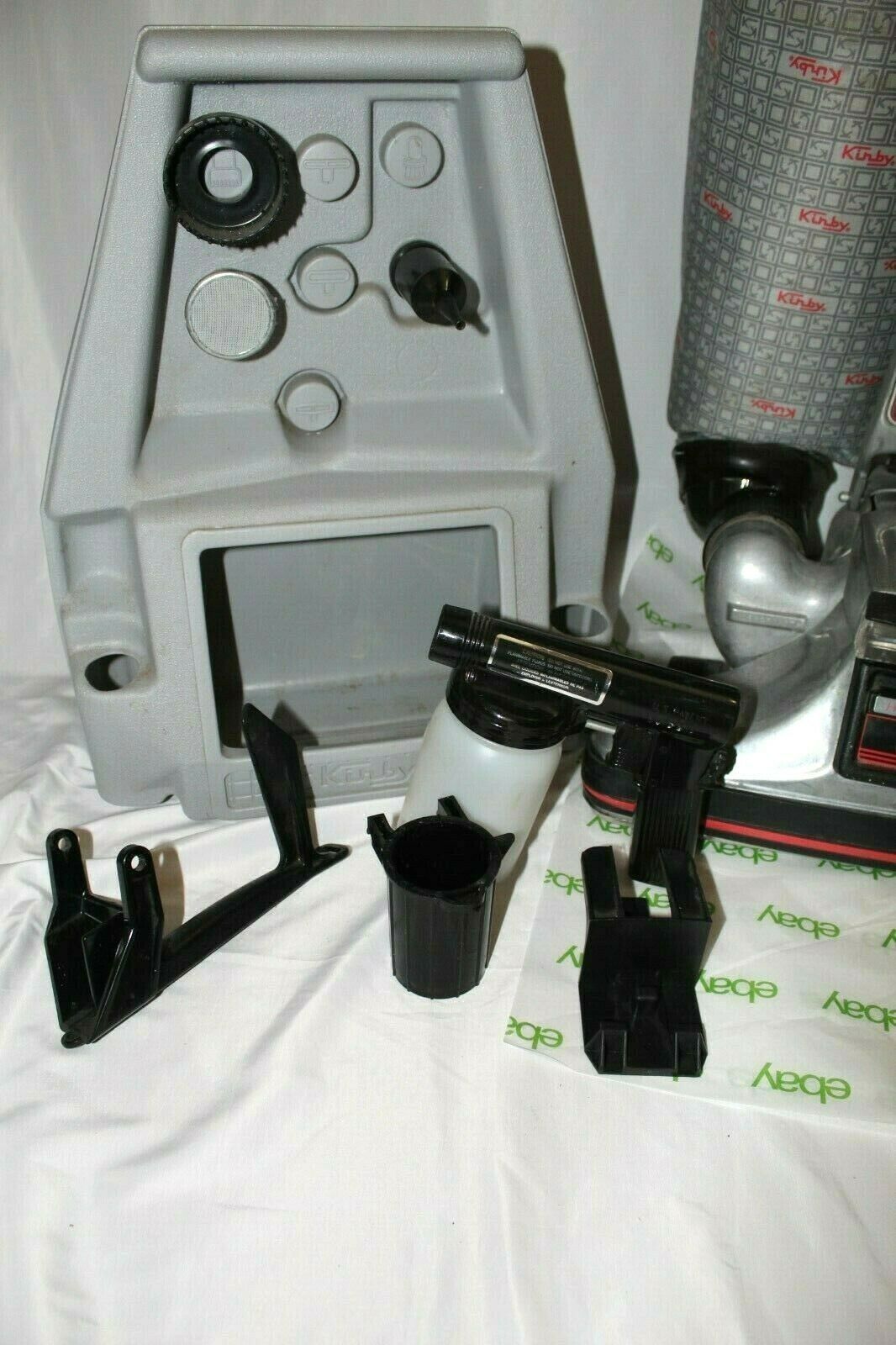 VINTAGE 1984 KIRBY HERITAGE II VACUUM CLEANER W/ VARIOUS ATTACHMENTS