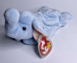 1995 Ty Beanie Baby &quot;Peanut&quot; Retired Blue Elephant BB14 - $9.99