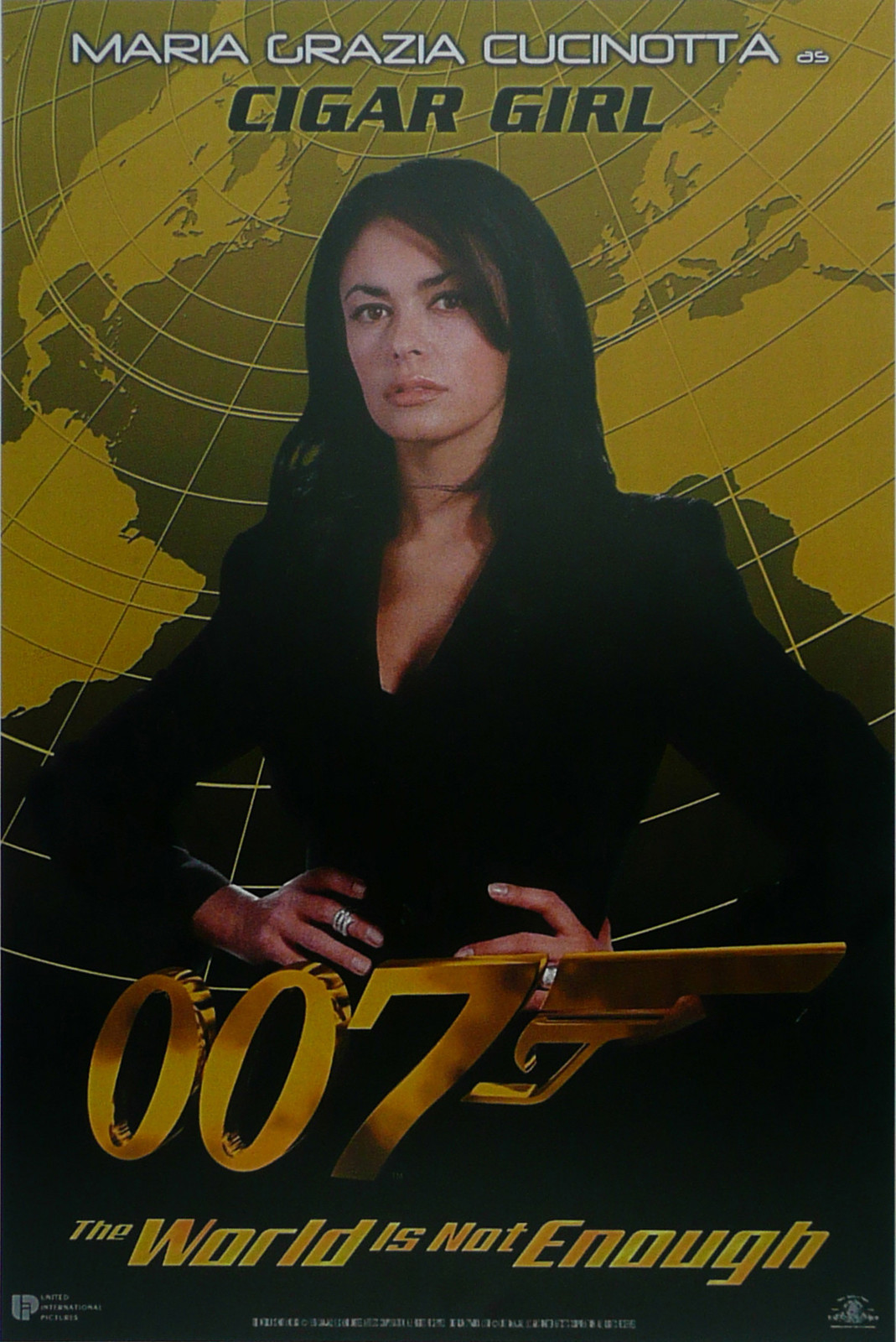 Maria Grazia Cucinotta - Cigar Girl - The World is not enough - Framed ...