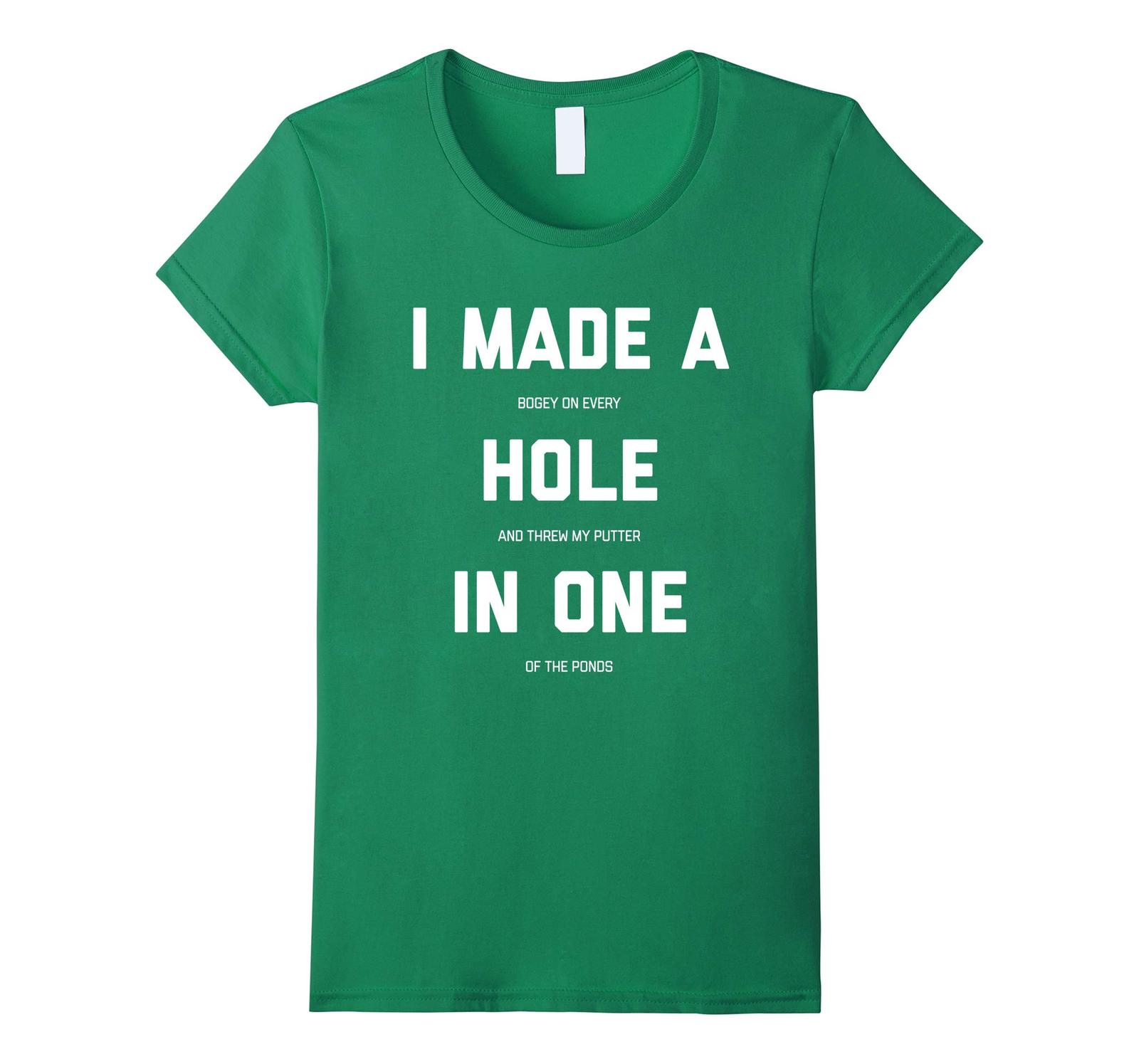 New Tee - Funny Golf Shirts For Men Women - Hole In One Golf Gag Gifts ...