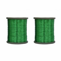 Metallic Zari Thread Embroidery Sewing and Jewelry For Making  Green 0.1... - $14.41
