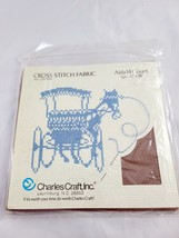 Charles Craft Cross Stitch Fabric Aiada 14 Count 12 x 18 Brown - $7.83