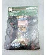 Bernat Christmas Cheer Counted Cross Stitch Stocking #W00107 - $19.60