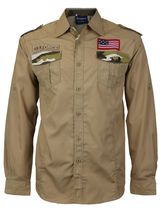 Men's US Military American Long Sleeve Button Up Camo Casual Dress Shirt image 5