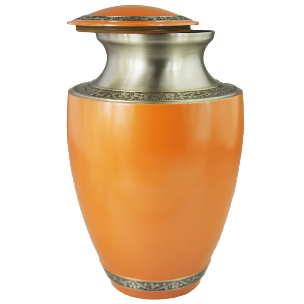Funeral Urns for Ashes, Cremation Urn for Human Ashes Orange Model