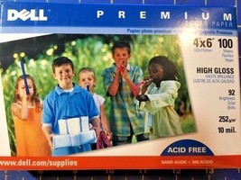 Dell Premium Photo Paper Glossy II 4"x6" 100 Sheets (Brand New) - $4.99