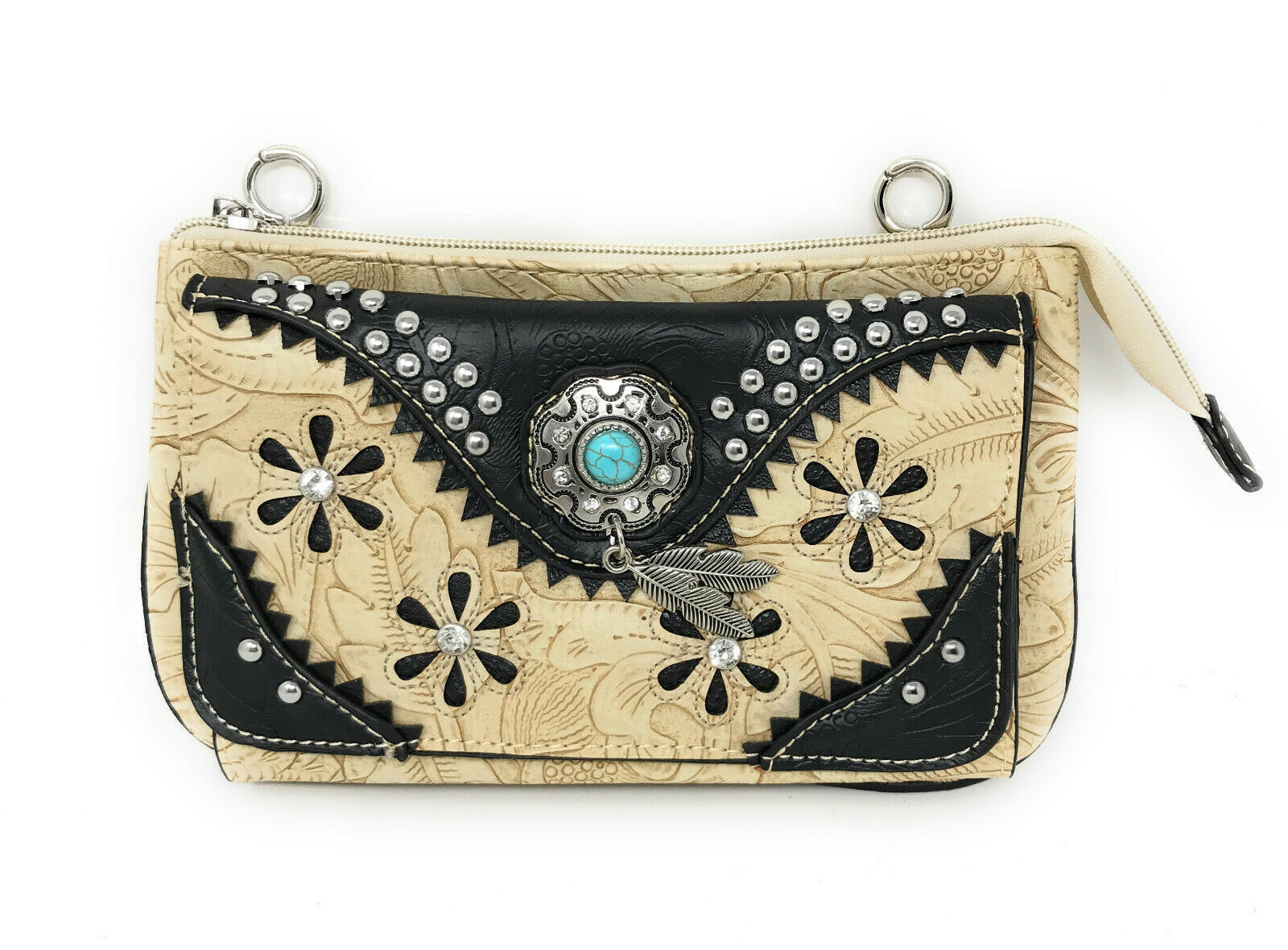 western crossbody wallet