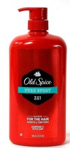 1 Bottle Old Spice 32 Oz Pure Sport 2 In 1 For The Hair Shampoo & Conditioner