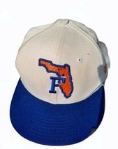 University Of Florida Gators White New Era 59 Fifty Cap Hat Size 7 1/4 US - $9.49