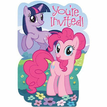 My Little Pony Friendship Party Invites 8 Invitations &amp; Envelopes - $5.93