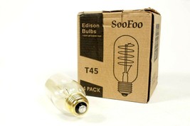 4-Pack Edison Bulbs T45 40W Warm White New - $20.56