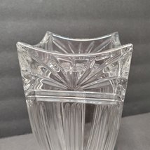 Marquis by Waterford Crystal Vase, Odyssey 8" art deco design, Clear Glass Vase image 3