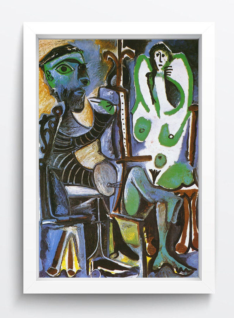 Abstract PABLO PICASSO Painter & Model Oil Painting Canvas Print/Modern ...