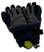 Athletech Mens Blue Gray Black Ski Gloves 3M Thinsulate Insulation Water... - $14.95