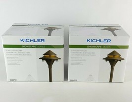 (Lot of 2) Kichler 3W LED Olde Bronze Low Voltage Hardwired 8" Path Lights - $75.81