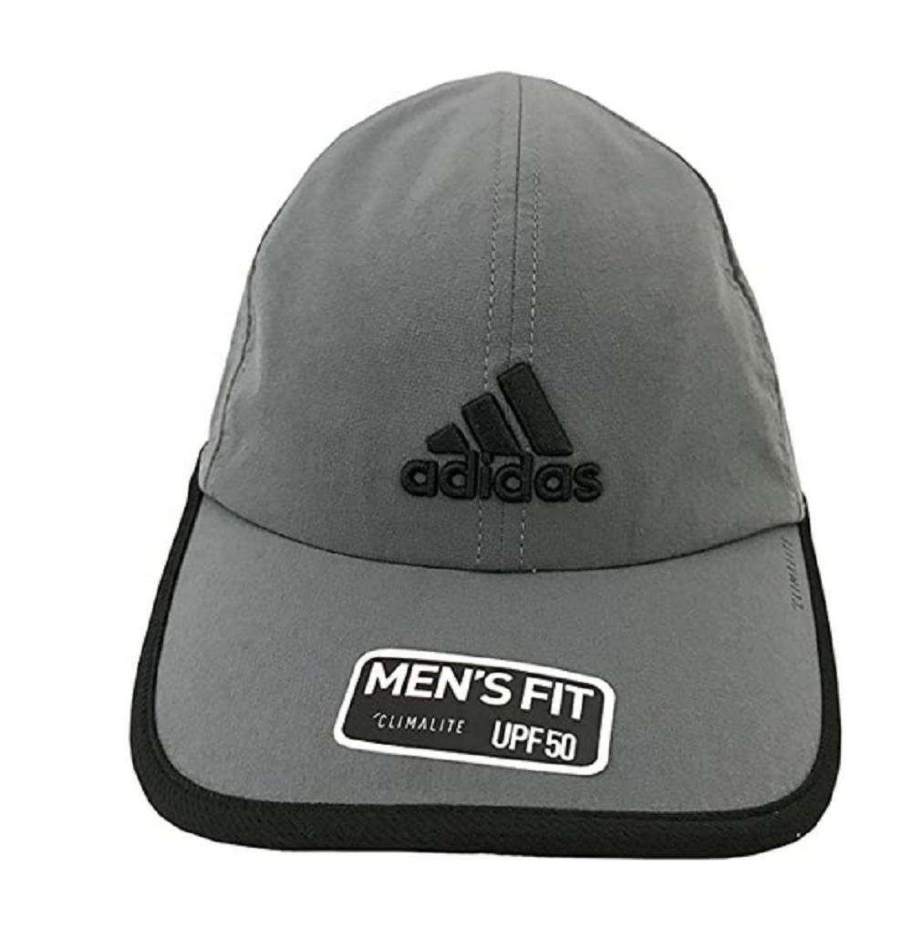 Adidas Mens Fit Climalite Upf 50 Cap Hat Grey Hats