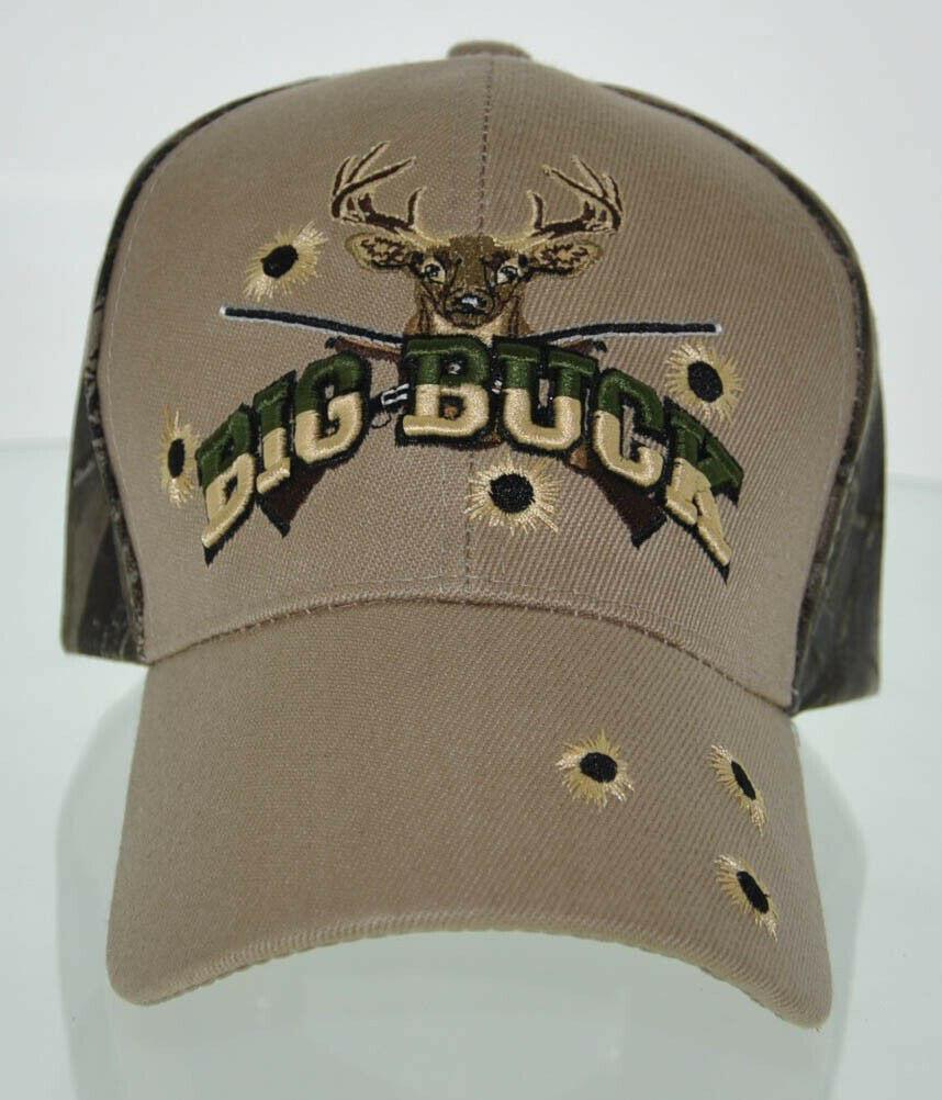 NEW! BIG BUCK HUNTER HUNT DEER BUCK OUTDOOR SPORTS CAP HAT TAN CAMO