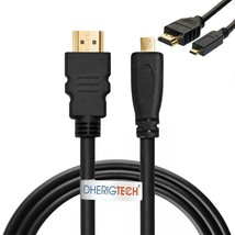 3M High Speed Micro Hdmi Cable For Camera Panasonic HC-VX870MEB, - $6.39