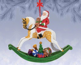 Breyer Collectible Holiday Rocking Horse Santa Ornament 700715 NEW image 1