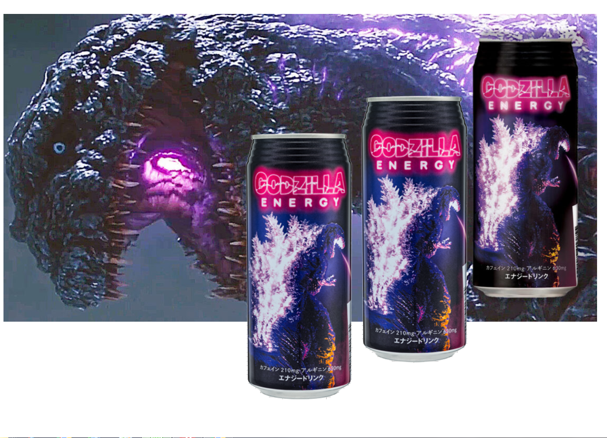 "GODZILLA ENERGY" Drink 500ml full cans Japan Limited - Energy