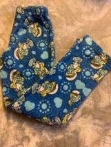 Teen Size Small The Smurfs Smurfette Blue Fleece Pajama Pants Bottoms Used  - $12.00