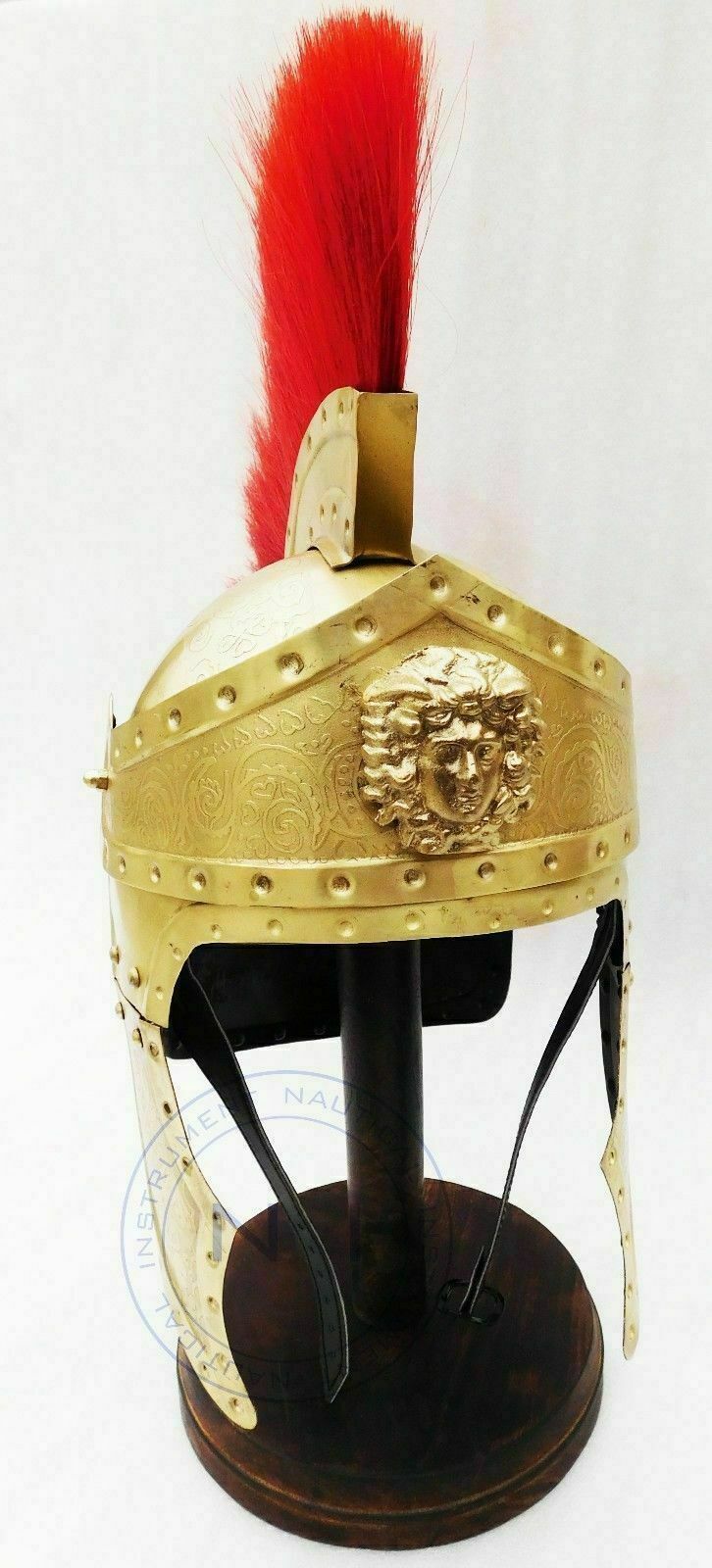 Viking Roman Armor Helmet King Leonidas 300 Spartan Brass Armour Helmet Medieval