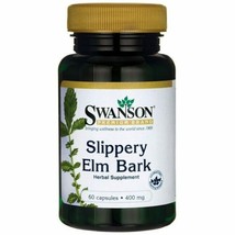 Swanson Slippery Elm Bark 400 mg 60 Capsules - $28.86