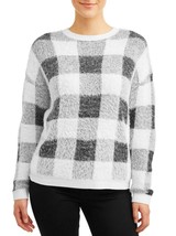 Time And Tru Women&#39;s Eyelash Pullover Sweater XX-LARGE (20) Buffalo Plaid - $27.71