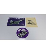 F/A-22 Raptor Lockheed Martin Boeing Sticker &amp; 1997 First Flight Card Lot - $10.00