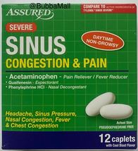 Assured Severe Sinus Congestion & Pain Daytime Formula 1 Pack (12 ct Total) - $7.99