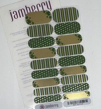Jamberry Bit O'Luck Full Sheet St Patrick's Day Gold Green Shamrocks Metallic - $6.93