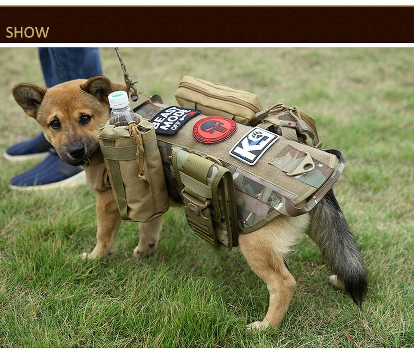 Tactical Scorpion Level IIIA 3A Dog Body Armor Canine K9 Police Vest