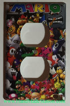 Super Mario All Characters Light Switch Outlet Wall Cover Plate Home decor image 12
